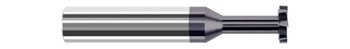 0.3750 (3/8)" CUTTER DIA X 0.1870 (3/16)" WIDTH X 0.5630" NECK LENGTH - STANDARD SLOTTING - 8 FL - ALTIN COATED, 915870-C3  HARVEY TOOL  SKU HARTO1-915870-C3