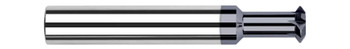 0.2500 (1/4)" CUTTER DIA X 0.0050" RADIUS X 0.0780 (5/64)" WIDTH X 0.3120 (5/16)" NECK LENGTH - 60Â° INCLUDED ANGLE - 4 FL - ALTIN COATED, 922516-C3  HARVEY TOOL  SKU HARTO1-922516-C3
