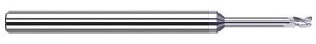 3 FL - 0.0930 (3/32)" CUTTER DIA X 0.1400 (9/64)" LOC X 0.5000 (1/2)" REACH - AMORPHOUS DIAMOND COATED, 930893-C4  HARVEY TOOL  SKU HARTO1-930893-C4