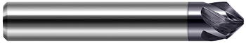 0.3750" (3/8) Shank DIA x 45ÃÂ¥Â¡ per side - 5 Helical FL - AlTiN Coated  HARVEY TOOL  SKU HARTO1-773624-C3