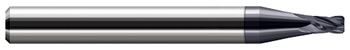 4 FL - 0.1250" (1/8) Cutter DIA x 0.0200" Corner Chamfer x 0.1870" (3/16) LOC - AlTiN Coated  HARVEY TOOL  SKU HARTO1-727108-C3