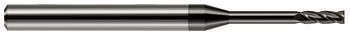 4 FL - 0.0350" (.9 mm) Cutter DIA x 0.1050" LOC x 0.3150" Reach - Amorphous Diamond Coated  HARVEY TOOL  SKU HARTO1-76435-C4
