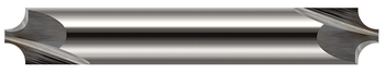 0.0930" (3/32) Radius x 0.1100" (2.8 mm) Pilot DIA  -  DE - 2 FL