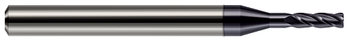 4 FL - 0.0400" Cutter DIA x 0.0050" Radius x 0.1200" LOC x 0.2030" (13/64) Reach - AlTiN Coated  HARVEY TOOL  SKU HARTO1-875240-C3