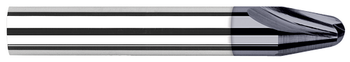 0.0620" (1/16) Radius x 0.2630" LOC x 30Ã‚Â° per side - 2 FL - AlTiN Nano Coated Â– HARVEY TOOL Â– SKU HARTO1-934504-C6