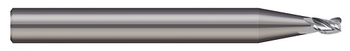3 FL - 0.0781" (5/64) Cutter DIA x 0.005" Radius x 0.117" LOC  MICRO 100  SKU MIC100-MEF-078-117-3-005