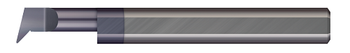 Right Hand - 0.2180" (7/32) Min Bore DIA x 0.500" (1/2) Max Bore Depth x 0.0600" Projection x 2.50" (2-1/2) OAL x 0.005" Corner Radius - AlTiN Coated  MICRO 100  SKU MIC100-PA5-200500X