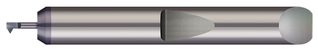 Quick Change - Right Hand - 0.0400" Min Bore DIA x 0.100" Max Bore Depth x 0.0150" (1/64) Projection x 1.50" (1-1/2) OAL x 0.002" Corner Radius #40-72 - AlTiN Coated  MICRO 100  SKU MIC100-QIT-035100X
