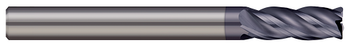 4 FL - 6.000 mm Cutter DIA x 0.50 mm Radius x 16.00 mm LOC - AlTiN Coated  MICRO 100  SKU MIC100-VHMM-060-4X