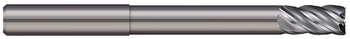 5 FL - 0.5000" (1/2) Cutter DIA x 0.090" Radius x 1.000" (1) LOC x 4.500" (4-1/2) Reach  MICRO 100  SKU MIC100-VLR-500-5-090