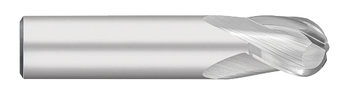 0.5000" (1/2) Cutter DIA x 0.6250" (5/8) Length of Cut Carbide Ball End Mill, 3 Flutes, Uncoated  TITAN USA  SKU TITUS1-TC12232