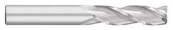 0.5000" (1/2) Cutter DIA x 1.0000" (1) Length of Cut Carbide Square End Mill, 3 Flutes, Uncoated