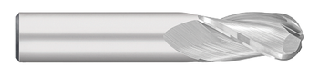 0.5625" (9/16) Cutter DIA x 1.2500" (1-1/4) Length of Cut Carbide Ball End Mill, 3 Flutes, Uncoated  TITAN USA  SKU TITUS1-TC12936