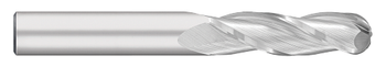 0.2500" (1/4) Cutter DIA x 1.0000" (1) Length of Cut Carbide Ball End Mill, 3 Flutes, Uncoated  TITAN USA  SKU TITUS1-TC16217