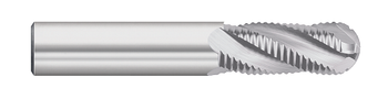 0.6250" (5/8) Cutter DIA x 2.5000" (2-1/2) Length of Cut Carbide Fine Pitch Ball Rougher, 4 Flutes, Uncoated  TITAN USA  SKU TITUS1-TC20741