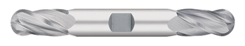0.3750" (3/8) Cutter DIA x 0.7500" (3/4) Length of Cut Carbide Ball End Mill, 4 Flutes, Uncoated