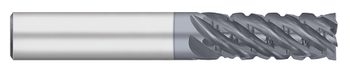 0.2500" (1/4) Cutter DIA x 0.7500" (3/4) Length of Cut Carbide Variable Index Square End Mill Chipbreaker, 6 Flutes, ALCRO-Max Coated  TITAN USA  SKU TITUS1-TC13429