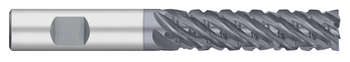 0.5000" (1/2) Cutter DIA x 2.0000" (2) Length of Cut Carbide Variable Index Square End Mill Chipbreaker, 6 Flutes, ALCRO-Max Coated  TITAN USA  SKU TITUS1-TC13447