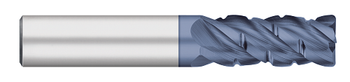 0.5000" (1/2) Cutter DIA x 0.0300" Radius x 1.2500" (1-1/4) Length of Cut Carbide Corner Radius Rougher, 4 Flutes, AlTiN Coated  TITAN USA  SKU TITUS1-TC29833