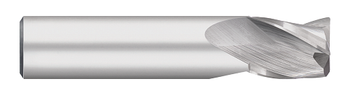 0.5000" (1/2) Cutter DIA x 0.0200" Radius x 0.6250" (5/8) Length of Cut Carbide Corner Radius End Mill, 3 Flutes, Uncoated  TITAN USA  SKU TITUS1-TC15226