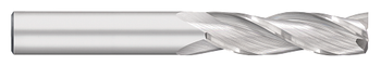 0.2500" (1/4) Cutter DIA x 1.1250" (1-1/8) Length of Cut Carbide Square End Mill, 3 Flutes, Uncoated  TITAN USA  SKU TITUS1-TC15316