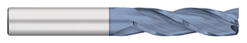 0.1875" (3/16) Cutter DIA x 0.7500" (3/4) Length of Cut Carbide Square End Mill, 3 Flutes, AlTiN Coated  TITAN USA  SKU TITUS1-TC15412