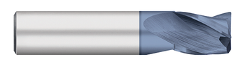 0.5000" (1/2) Cutter DIA x 0.0300" Radius x 0.6250" (5/8) Length of Cut Carbide Corner Radius End Mill, 3 Flutes, AlTiN Coated  TITAN USA  SKU TITUS1-TC16427