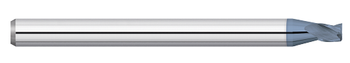 0.1150" Cutter DIA x 0.1700" Length of Cut Carbide Square End Mill, 3 Flutes, AlTiN Coated