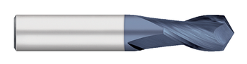 0.0625" (1/16) Cutter DIA x 0.1875" (3/16) Length of Cut x 120Â° included Carbide Drill / End Mill, 2 Flutes, AlTiN Coated  TITAN USA  SKU TITUS1-TC31904