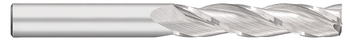 0.2500" (1/4) Cutter DIA x 0.0050" Radius x 1.5000" (1-1/2) Length of Cut Carbide Corner Radius End Mill, 3 Flutes, Uncoated  TITAN USA  SKU TITUS1-TC15916