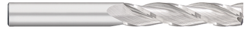 0.4375" (7/16) Cutter DIA x 3.0000" (3) Length of Cut Carbide Square End Mill, 3 Flutes, Uncoated