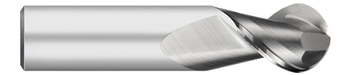 0.2500" (1/4) Cutter DIA x 0.7500" (3/4) Length of Cut Carbide Ball End Mill for Aluminum, 2 Flutes, Uncoated  TITAN USA  SKU TITUS1-TC63052