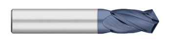 0.2500" (1/4) Cutter DIA x 0.7500" (3/4) Length of Cut x 120° included Carbide Drill / End Mill, 4 Flutes, AlTiN Coated