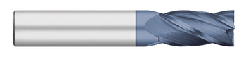 0.1563" (5/32) Cutter DIA x 0.5625" (9/16) Length of Cut Carbide Square End Mill, 4 Flutes, AlTiN Coated  TITAN USA  SKU TITUS1-TC65063