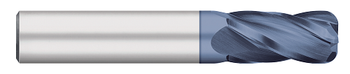 0.3750" (3/8) Cutter DIA x 0.1250" (1/8) Radius x 1.0000" (1) Length of Cut Carbide Corner Radius End Mill, 4 Flutes, AlTiN Coated  TITAN USA  SKU TITUS1-TC74147