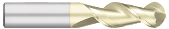 0.3750" (3/8) Cutter DIA x 1.5000" (1-1/2) Length of Cut Carbide Ball End Mill for Aluminum, 2 Flutes, Zrn Coated  TITAN USA  SKU TITUS1-TC63104