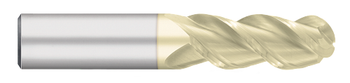 0.2500" (1/4) Cutter DIA x 1.2500" (1-1/4) Length of Cut Carbide Ball End Mill for Aluminum, 3 Flutes, Uncoated  TITAN USA  SKU TITUS1-TC63132