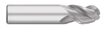 1.0000" (1) Cutter DIA x 1.7500" (1-3/4) Length of Cut Carbide Ball End Mill for Aluminum, 3 Flutes, Zrn Coated  TITAN USA  SKU TITUS1-TC63153