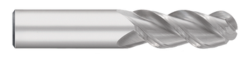 1.0000" (1) Cutter DIA x 2.2500" (2-1/4) Length of Cut Carbide Ball End Mill for Aluminum, 3 Flutes, Zrn Coated  TITAN USA  SKU TITUS1-TC63168