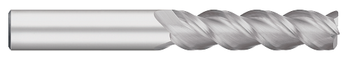 0.1250" (1/8) Cutter DIA x 0.0150" (1/64) Radius x 0.7500" (3/4) Length of Cut Carbide Corner Radius End Mill for Aluminum, 3 Flutes, Uncoated  TITAN USA  SKU TITUS1-TC65454