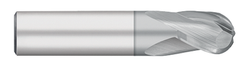 0.1563" (5/32) Cutter DIA x 0.3125" (5/16) Length of Cut Carbide Ball End Mill, 3 Flutes, TiCN Coated  TITAN USA  SKU TITUS1-TC92010