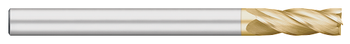 0.1875" (3/16) Cutter DIA x 1.1250" (1-1/8) Length of Cut Carbide Square End Mill, 4 Flutes, TiN Coated  TITAN USA  SKU TITUS1-TC95690