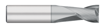 0.0625" (1/16) Cutter DIA x 0.1250" (1/8) Length of Cut Carbide Square End Mill, 2 Flutes, TiCN Coated