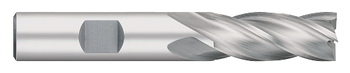 0.1250" (1/8) Cutter DIA x 0.3750" (3/8) Length of Cut Cobalt Square End Mill, 4 Flutes, Uncoated