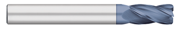 0.7500" (3/4) Cutter DIA x 0.2500" (1/4) Radius x 2.2500" (2-1/4) Length of Cut Carbide Corner Radius End Mill, 4 Flutes, AlTiN Coated  TITAN USA  SKU TITUS1-TC74478