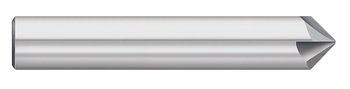 0.1875" (3/16) Shank DIA x 120Â° Included Angle x 2.5000" (2-1/2) Overall Length X 0.0300" Tip DIA Carbide Tipped Off Chamfer Mill, 4 Flutes, Uncoated  TITAN USA  SKU TITUS1-TC87770