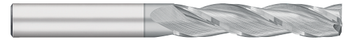 0.3750" (3/8) Cutter DIA x 1.7500" (1-3/4) Length of Cut Carbide Square End Mill, 3 Flutes, TiCN Coated  TITAN USA  SKU TITUS1-TC97424