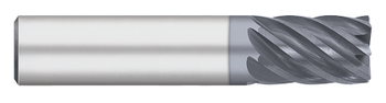 0.7500" (3/4) Cutter DIA x 0.0600" Radius x 1.0000" (1) Length of Cut Carbide Variable Index Corner Radius End Mill, 7 Flutes, ALCRO-Max Coated  TITAN USA  SKU TITUS1-TC64825