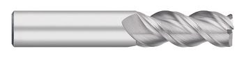 0.3750" (3/8) Cutter DIA x 0.0300" Radius x 1.0000" (1) Length of Cut Carbide Corner Radius End Mill for Aluminum, 3 Flutes, Uncoated  TITAN USA  SKU TITUS1-TC65438