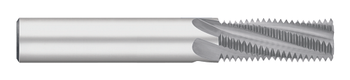 0.4950" Cutter DIA x 0.8750" (7/8) Length of Cut Carbide Multi-Form 3/4-14 Multi-Flute Thread Mill - NPTF Pipe Threads, 4 Flutes, Uncoated  TITAN USA  SKU TITUS1-TC84311